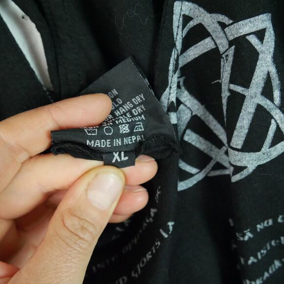 Verillas Shield Maiden Maxi Dress XL Black Renaissance Faire Cosplay Medieval - Picture 9 of 12